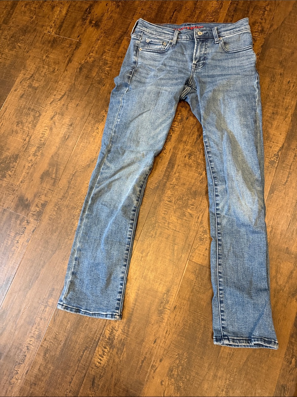 Lucky Brand Straight Leg Jeans - Light Blue Wash